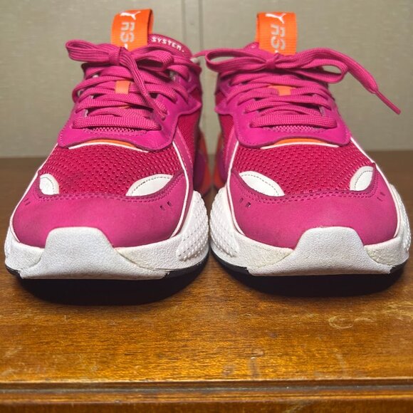 Puma Rs-X Toys 370750 Pink White Orange Running Shoes Women's Size 8.5 Jog - Picture 7 of 10